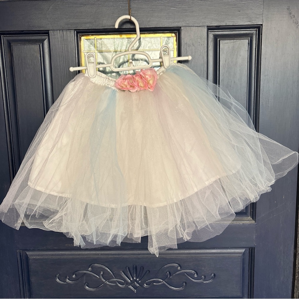 Great Pretenders Tulle Skirt UNICORN Shimmer Child's 4-7 white Ballet dream